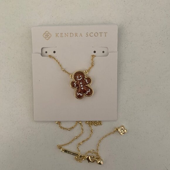 Kendra Scott Jewelry - Kendra Scott Christmas Gingerbread Man Pendant Necklace
